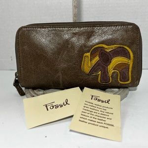 Women's Tara Leather Zip Around Clutch Wallet